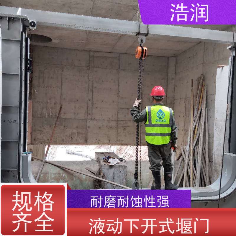 浩润 液动下开堰门 运行平稳 类型多样 性价比高