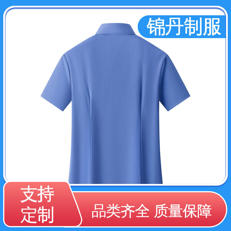 肇|庆 企业工作服 翻领短袖衬衫 支持打版免费打样