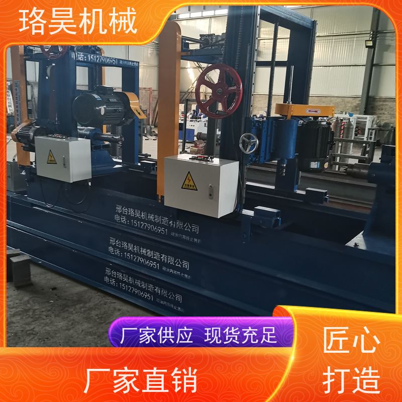 珞昊机械槐木桩车圆打孔机海桩木机仿古建筑圆木车床