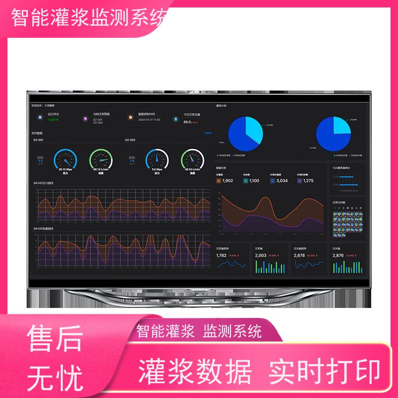 赛智灌浆 注浆记录仪 粉煤灰制浆监测系统 水利