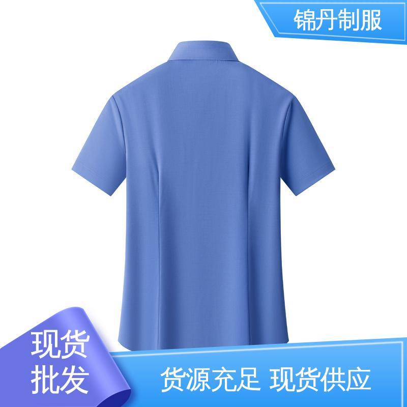 顺|德 短袖女衬衫 职业青年半袖纯色t恤 翻领设计 版型合体