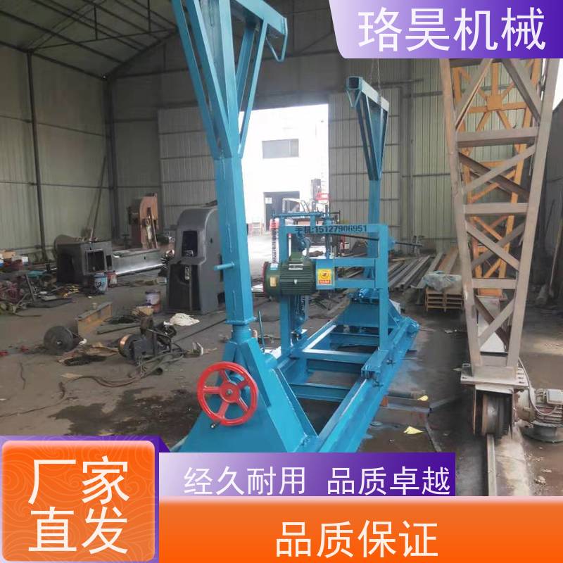 珞昊机械木桩车圆打孔机古建筑圆木梁机龙门刨方木机