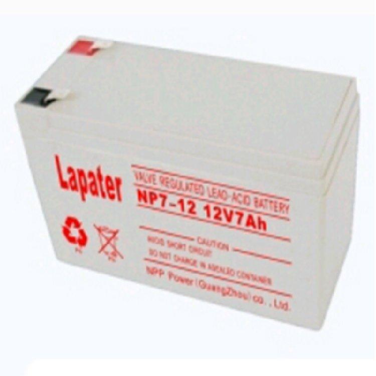 Lapater拉普特蓄电池 NP7-12 12V7AH应急消防直流屏ups电源规格齐全