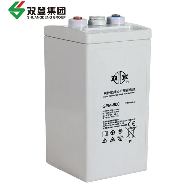 双登GFM-600 2V600Ah工业通信机房设备UPS直流屏铅酸免维护蓄电池