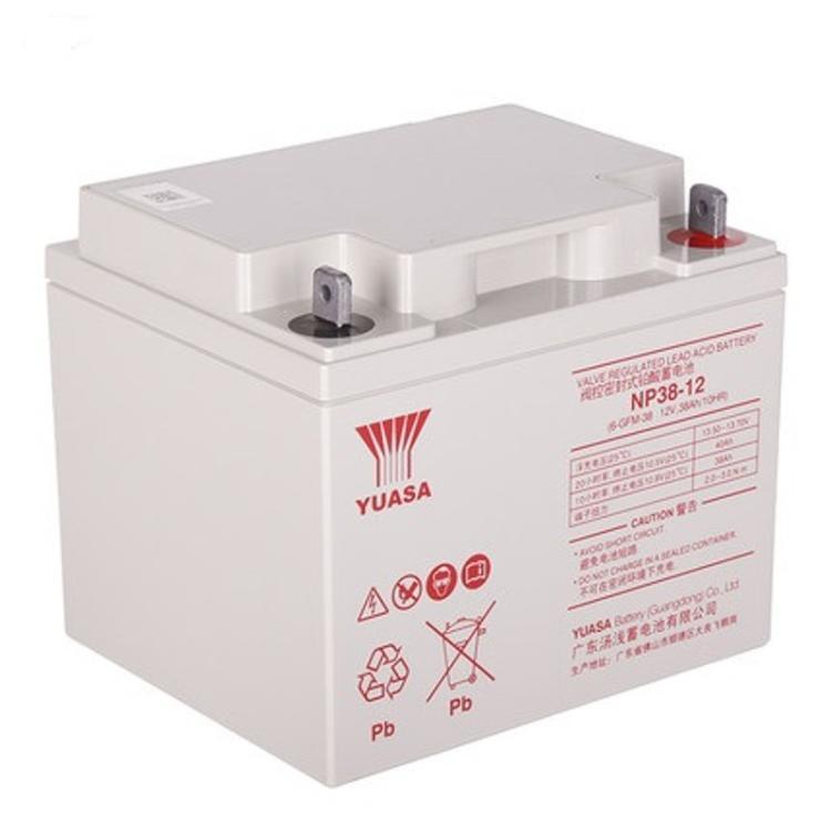 汤浅12V38AH NP38-12 UPS/消防/太阳能/通讯应急专用铅酸蓄电池
