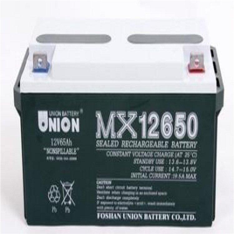 友联MX12650 铅酸免维护蓄电池12V65AH 直流屏应急ups电源