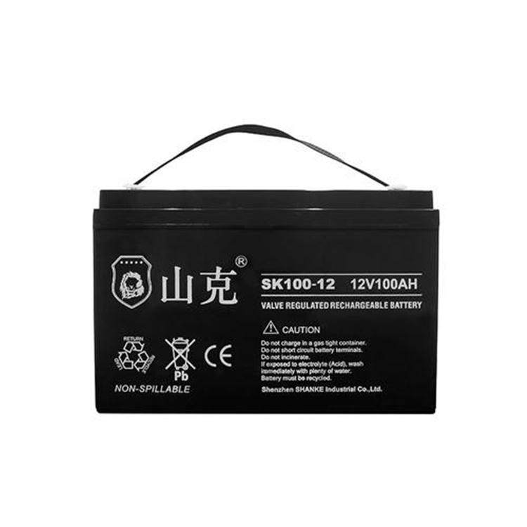 山克ups电源蓄电池SK100-12 12V100AH连接方法及后备时间