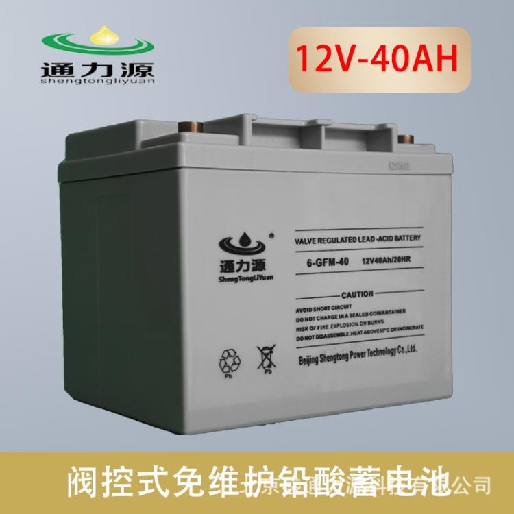 通力源阀控式免维护铅酸蓄电池 12V40AH UPS不间断电源 EPS直流屏
