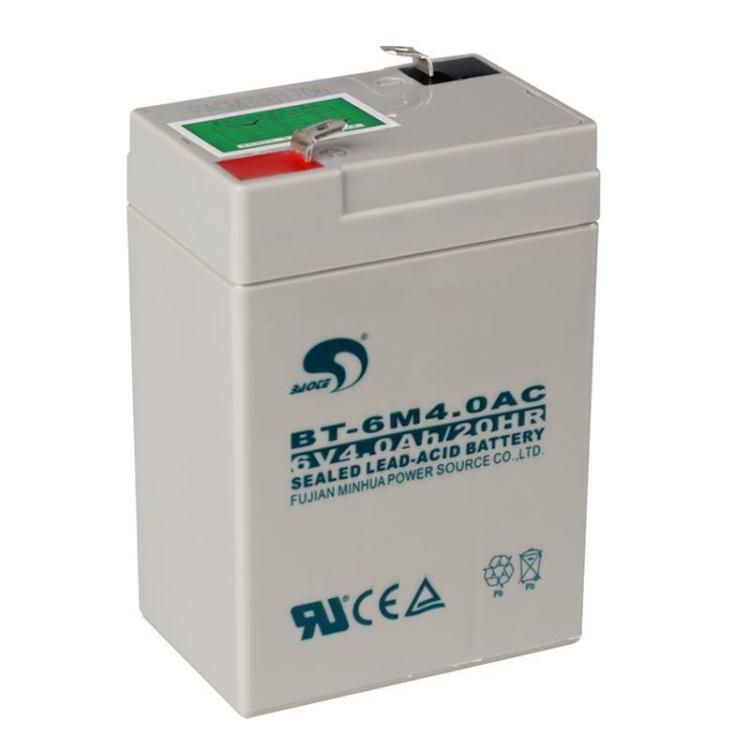 赛特BT-6M4.0AC(6V4Ah/20HR)电子秤、童车专用免维护蓄电池
