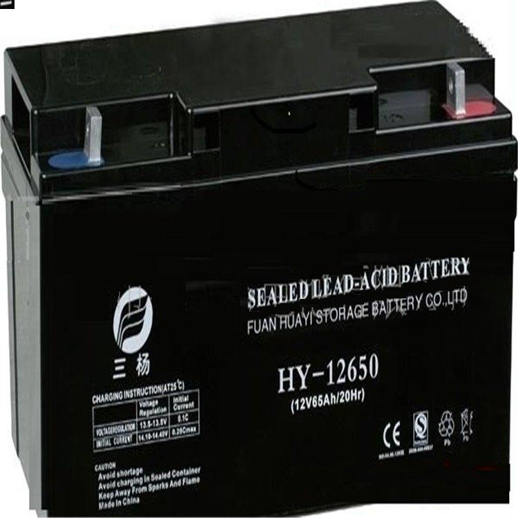 三杨蓄电池HY12650免维护12V65AH直流屏ups电源