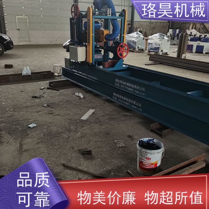珞昊机械木柱车圆开槽一体机木工圆梁机仿古建筑圆木车床