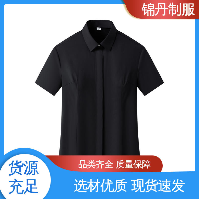 锦丹 佛 山 女士衬衫 团体工装 翻领设计 版型合体