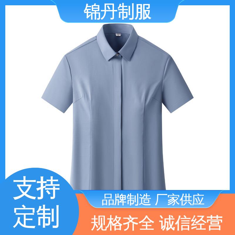 广|州 团体工装 短袖女衬衫 源头厂家 免费印LOGO