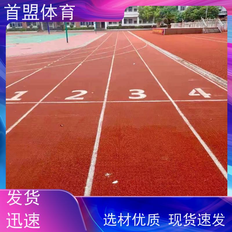 首盟体育 学校操场 预制型橡胶跑道卷材 可定制 耐候性强