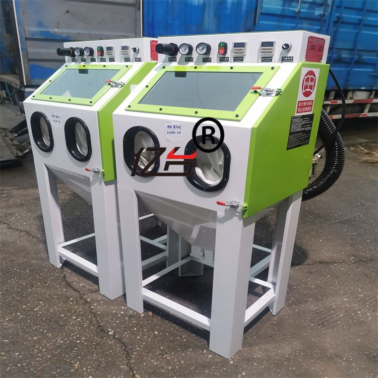 小型9080型手动箱式喷砂机 除锈翻新 去氧化皮 高压模具打砂机