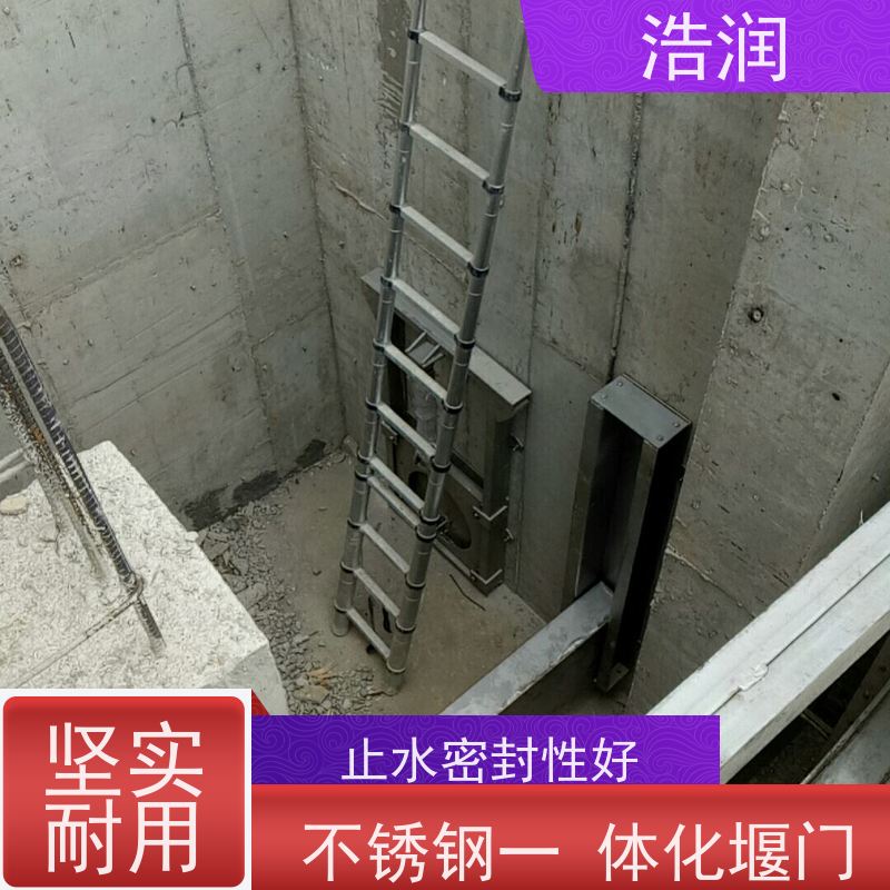 浩润 液动堰门下开式 防腐性强 结构合理坚固 性能稳定