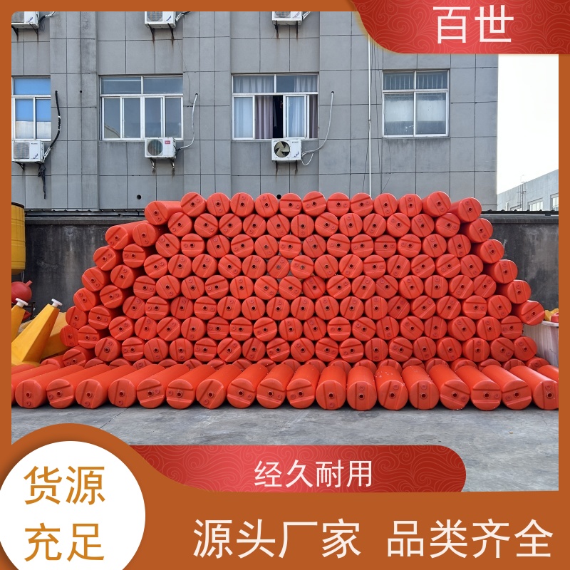 百世海上工程拦污浮筒网格化拦截钢丝绳锚固