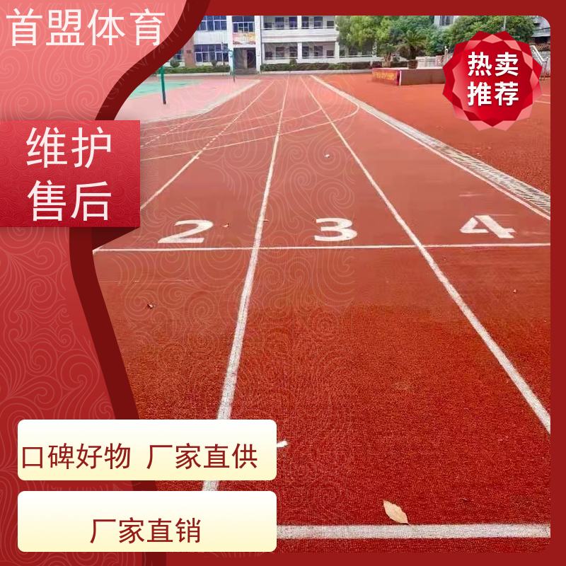 首盟体育 比赛场地 预制型橡胶跑道卷材 可定制 维护方便