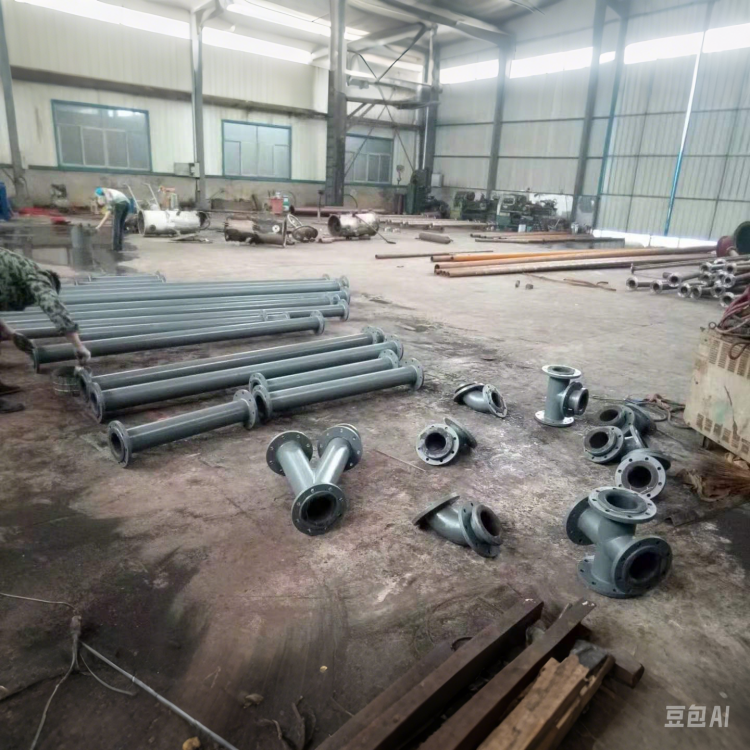 耐高温废气 衬胶矿浆管道 48小时急速响应 DN500 昊和出品