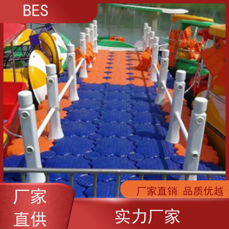 百世水上婚礼平台浮箱动态水位漂浮蹦床搭建