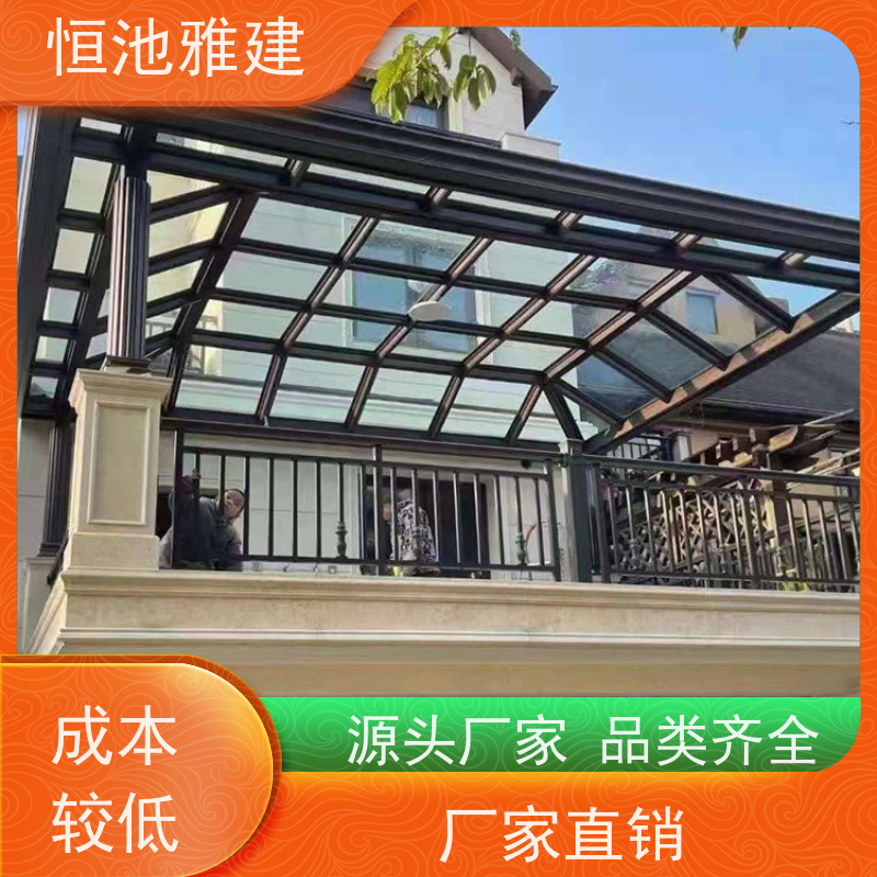 玻璃阳光房露台 树脂瓦屋顶 型材供应经销商 生产厂家