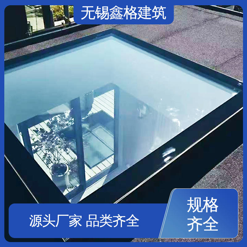 Flat roof electric skylight, strong wind pressure resistance, fireproof window, overhang opening