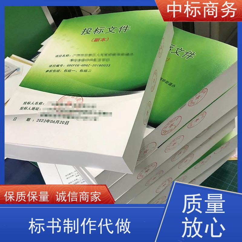 中标商务 成 都投标标书制作代 写 优秀的排版设计 一对一服务 满意为止