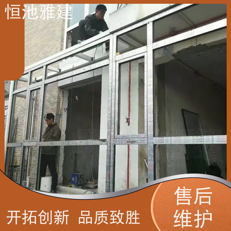 玻璃阳光房露台 聚氨酯板彩钢房 规格齐全配送及时 厂