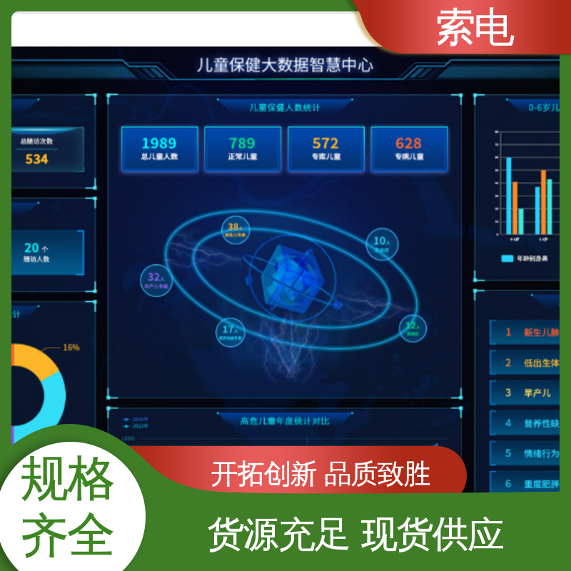 索电 多样化 双液晶显示屏 过程简易化 儿保系统