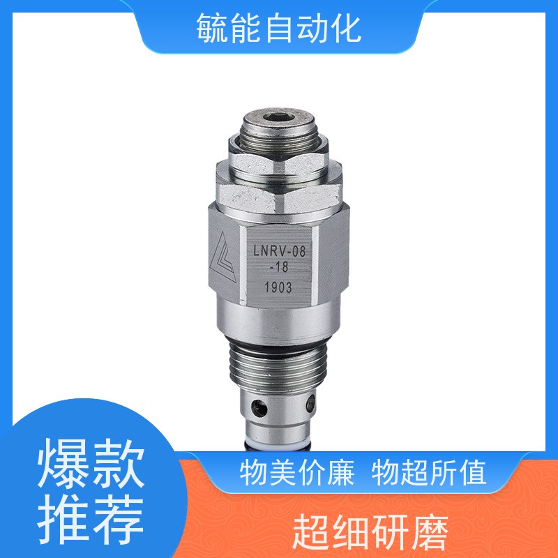 定制耐高压液压阀直通式螺纹插装单向阀钢碳质内置方向机械止回阀