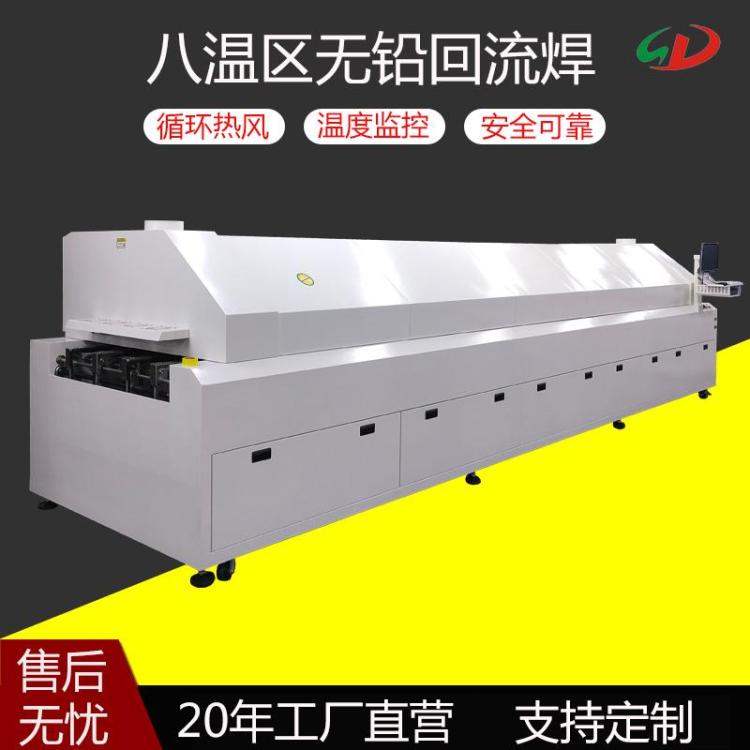 晟典六八十温区回流焊PCB电路板焊锡设备SMT焊接隧道烤炉