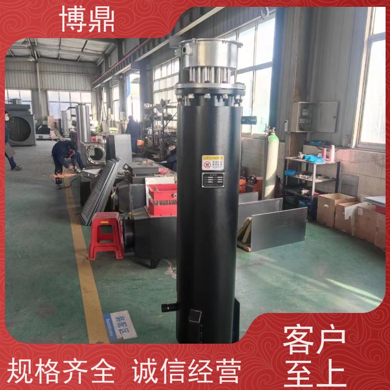 博鼎制热设备大型双筒体管道加热器不锈钢筒体结实 辅助加热性能好