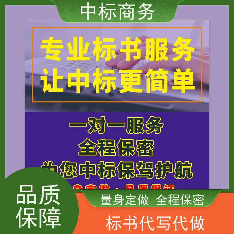 中标商务 四 川投标书代 写 优秀的排版设计 具有丰富的行业经验和知识