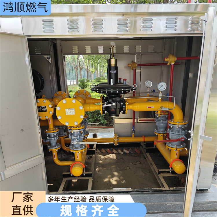 鸿顺 厂家供应 RX100/0.4B 燃气调压柜 结构紧凑占地小 规格齐全