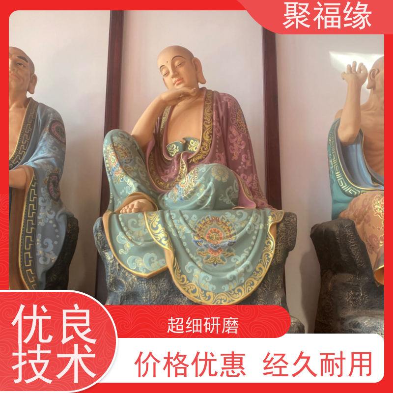三清神像树脂 外观美 质量保证 玻璃钢材质 贴金彩绘工艺