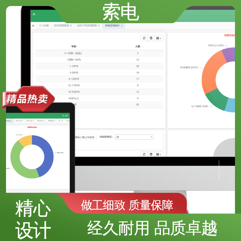 设计界面卡通化 丰富 一体化 儿童保健信息管理系统 索电