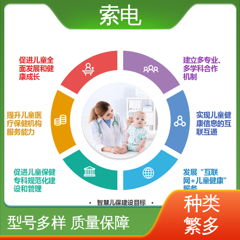 儿童保健云平台 全方助力 多样化 设计界面卡通化 索电