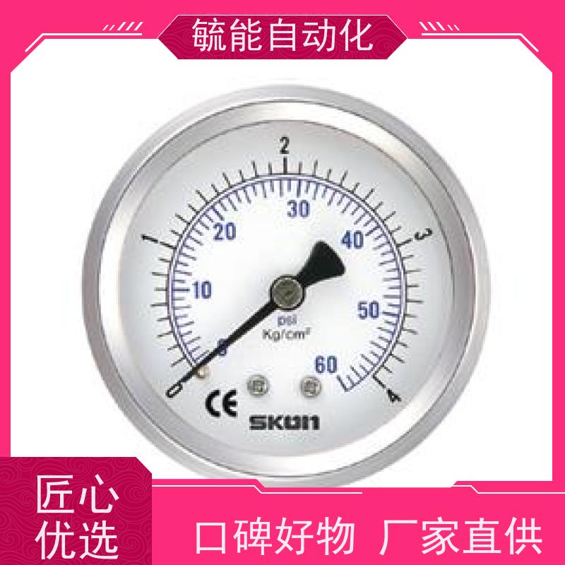 耐震压力表YN-60油压表抗震液压1.6MPa铜2分螺纹轴向