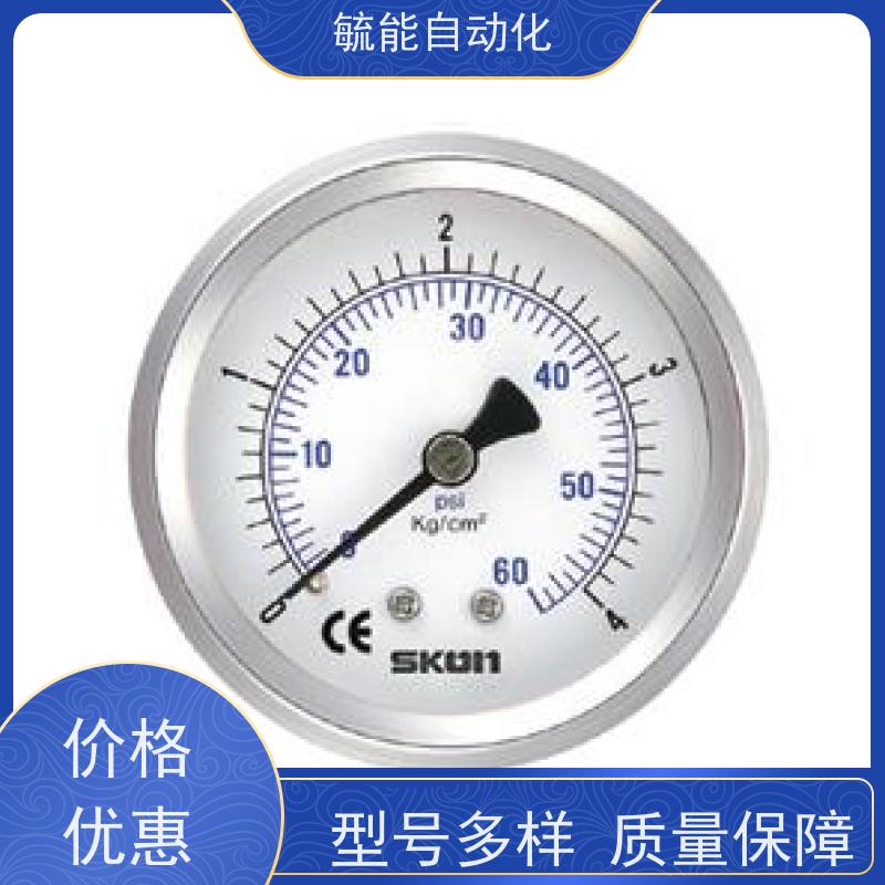 TP100BF 法兰连接DN25 DN50 316L衬四氟不锈钢耐震隔膜压力表