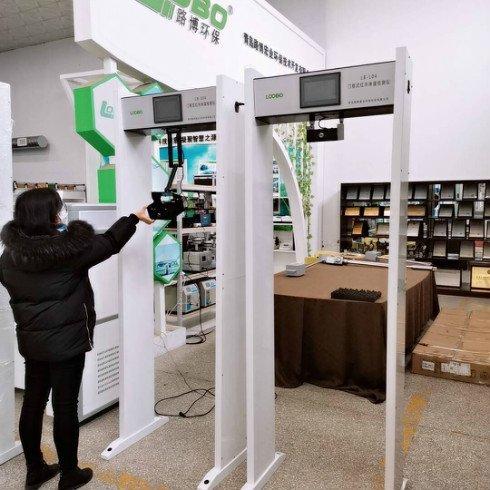 路博LB-105 门框式红外测温门 无需组装可用于学校