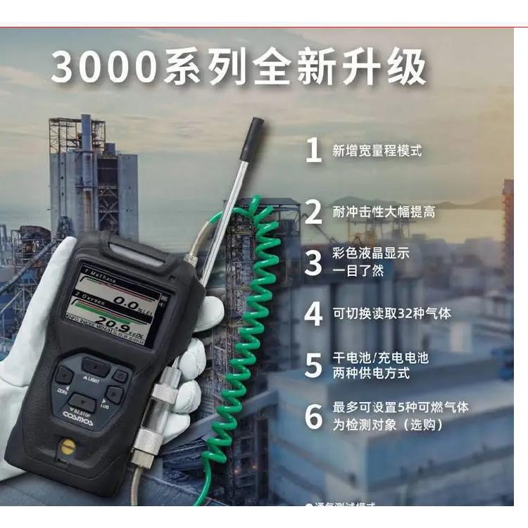 便携式可燃气体检测仪 XP-3310II测氧测爆仪COSMOS