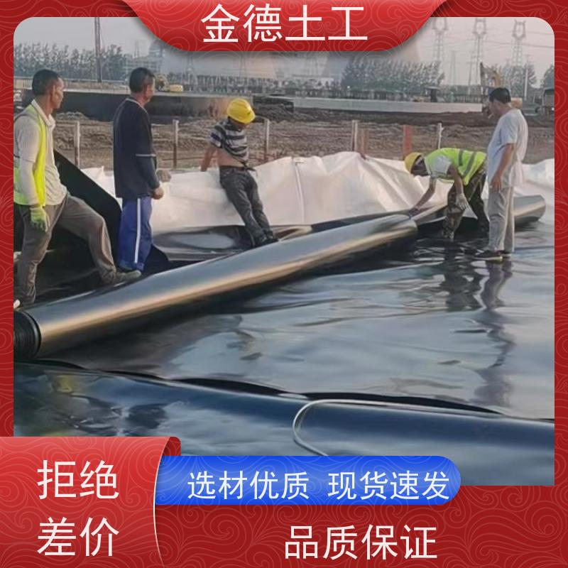 金德土工 0.4mm黑色HDPE土工膜 地下储水内衬防渗 售价亲民