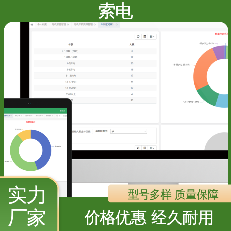 专业的诊断 儿童保健系统 童趣 双液晶显示屏 索电