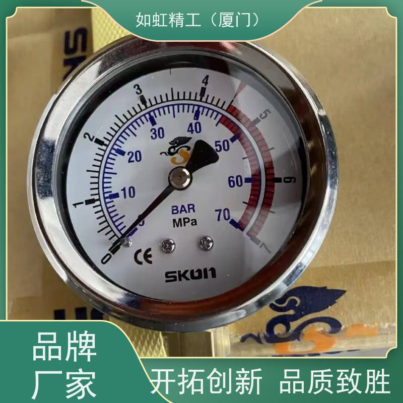 进口台湾协钢SKON耐震背接轴向充油式压力表0-400BAR 0-40MPA