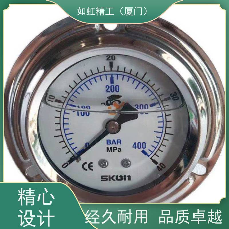 浸油耐震压力表0-40mpa台湾充油防震压力计400BAR协钢压力表SKON