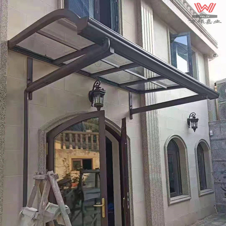 别墅户外铝合金车棚 可定制 上门测量 设计 安装 遮阳棚 雨棚