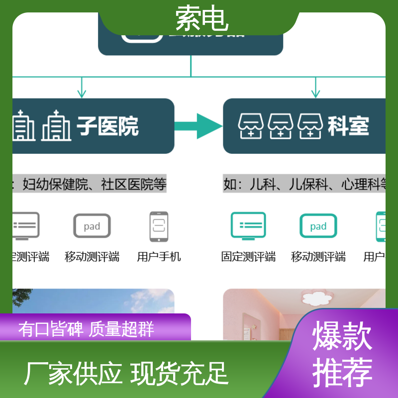 过程简易化 儿保工作站 专业的诊断 全方助力 索电