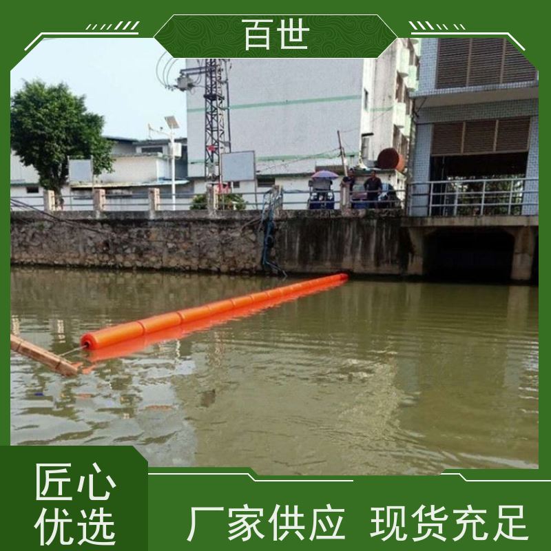 百世泥石流多发区警示浮筒流动防线柔性连接