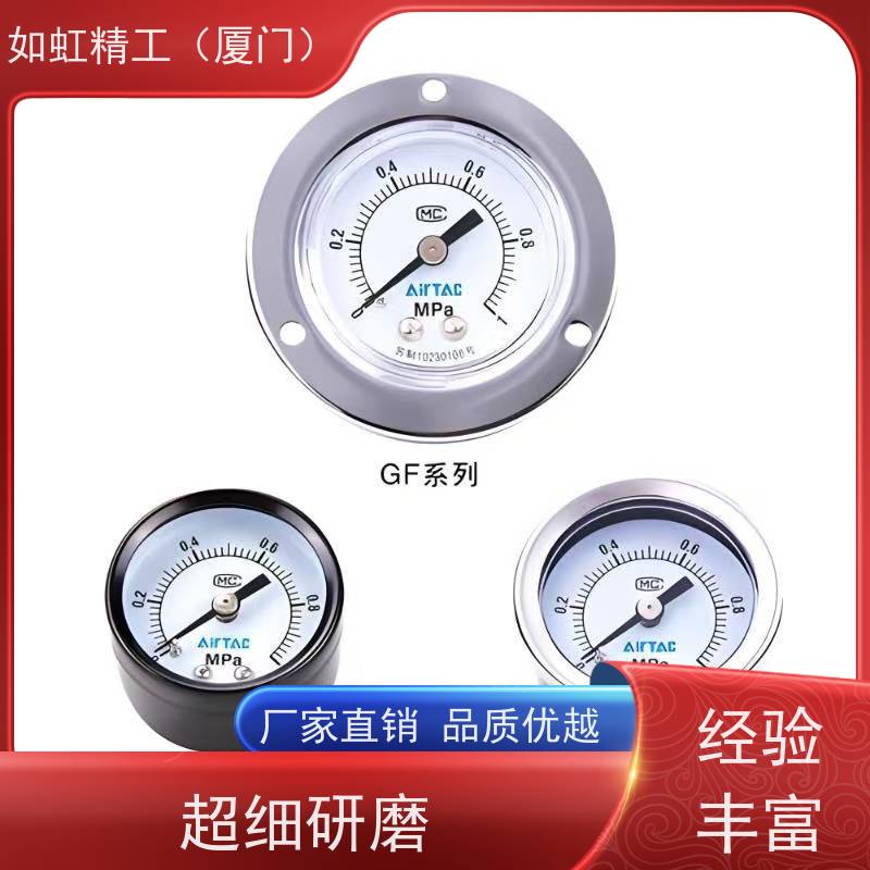 亚德客压力表GS GF GU40 50 60高精密稳定过滤器专用嵌入式气压表