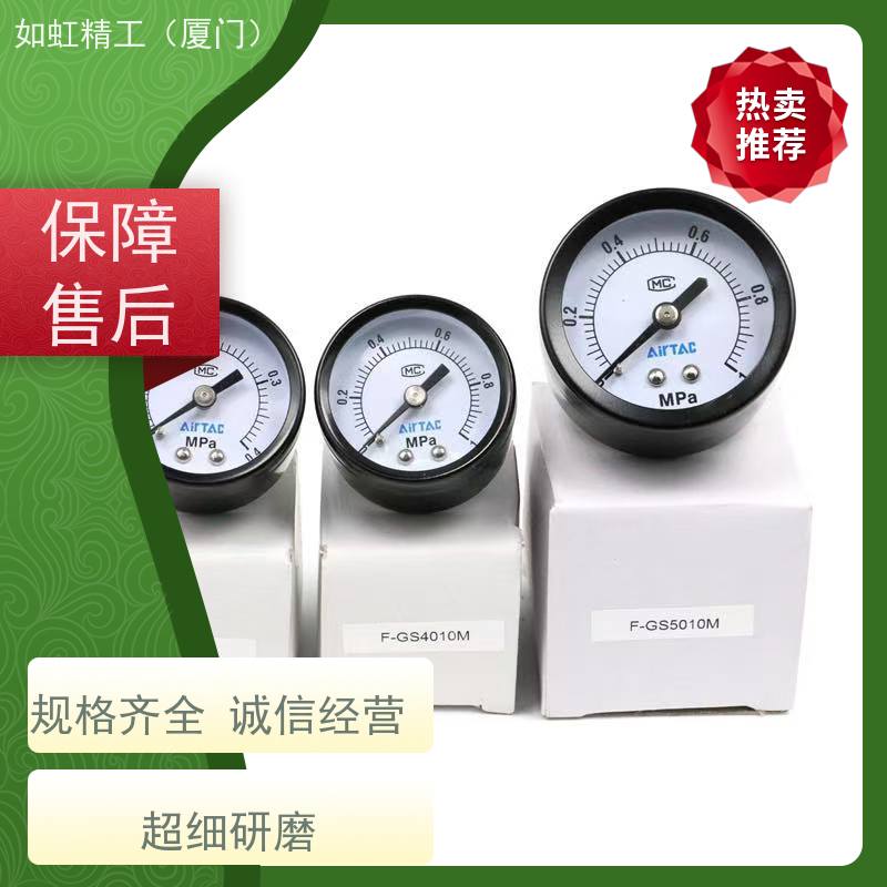 亚德客机械式压力表GS GF GU40 50 60过滤器高精度气压表嵌入式